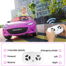 12V Pink Electric Ride-On Car with Remote Control, MP3 Player, and LED Lights Magic Cars 1