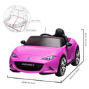 12V Pink Electric Ride-On Car with Remote Control, MP3 Player, and LED Lights Magic Cars 9