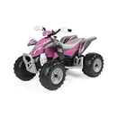 12V Battery-Powered Pink Ride-On ATV for Kids Ages 3 and Up Magic Cars 4