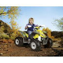 12V Battery-Powered Polaris Outlaw MXR 450 Ride-On ATV for Ages 3+ in Yellow Magic Cars 5