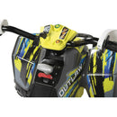 12V Battery-Powered Polaris Outlaw MXR 450 Ride-On ATV for Ages 3+ in Yellow Magic Cars 6
