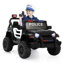 12V Battery-Powered Police Jeep Ride-On Car with 2.4G Remote Control Magic Cars Variant 0