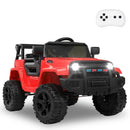 12V Electric Ride-On Truck for Kids with Power Wheels, LED Lights, and Openable Doors Magic Cars 3