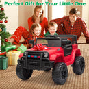 12V Electric Ride-On Truck for Kids with Power Wheels, LED Lights, and Openable Doors Magic Cars 9