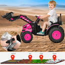 12V Powered Ride-On Bulldozer Toy Construction Vehicle with Remote Control for Kids Magic Cars 2