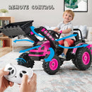 12V Powered Ride-On Bulldozer Toy Construction Vehicle with Remote Control for Kids Magic Cars 4