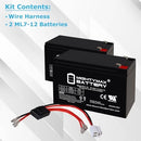 7Ah 12V Razor Ride-On Toy Battery Replacement Kit with Harness Magic Cars 2