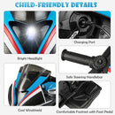 12V Rechargeable Battery Powered Kids Ride-On Motorcycle Toy with Foot Pedal Magic Cars 6