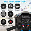 12V Rechargeable Battery Powered Kids Ride-On Motorcycle Toy with Foot Pedal Magic Cars 7