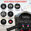 12V Rechargeable Battery Ride-On Motorcycle Toy for Kids with Headlights and Music Magic Cars 7