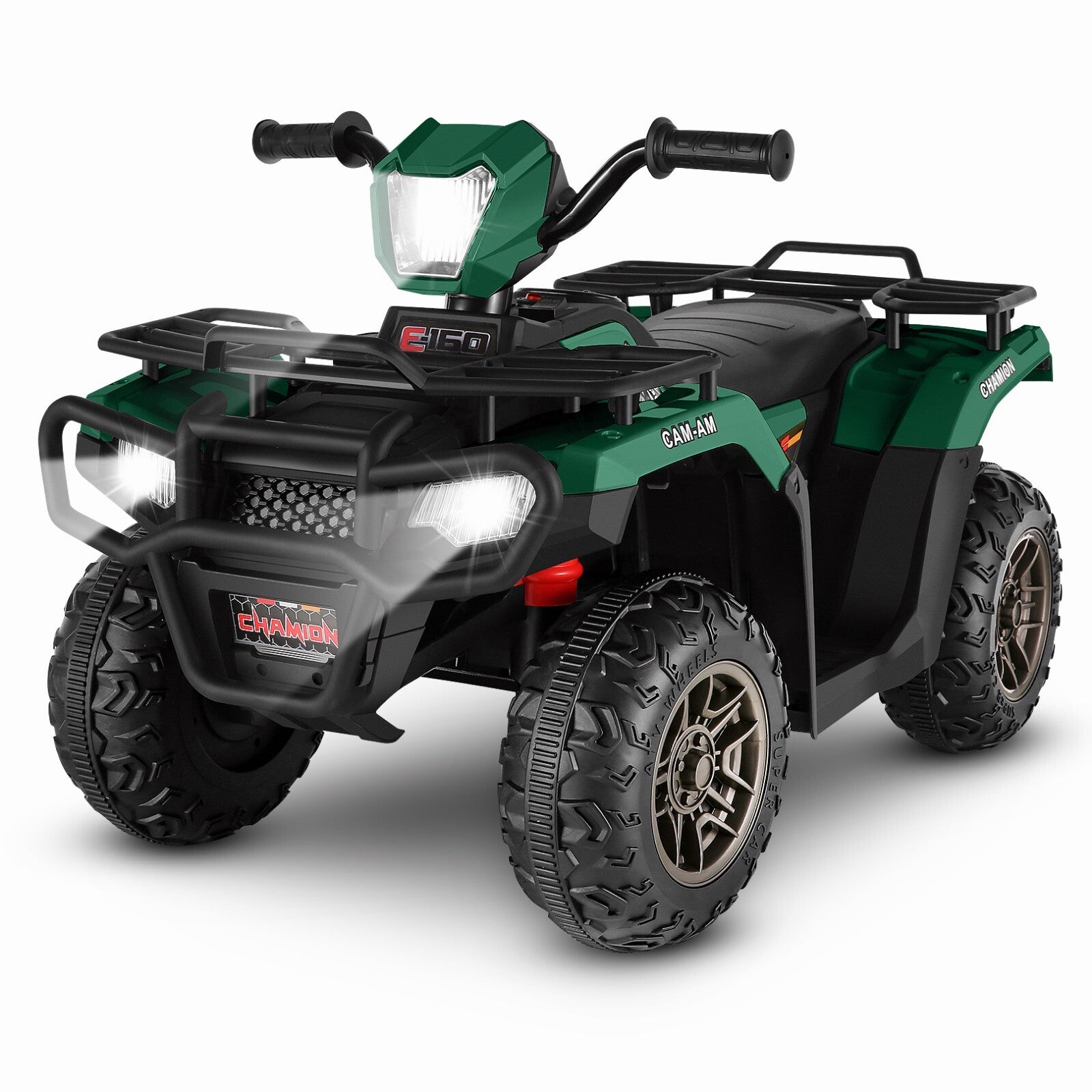 12V Ride on ATV 4 Wheeler Quad Toy Vehicle with Music LED Lights ...
