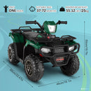 12V Ride-On 4 Wheeler ATV Quad Toy Vehicle with Music LED Lights and Remote Control Magic Cars 6