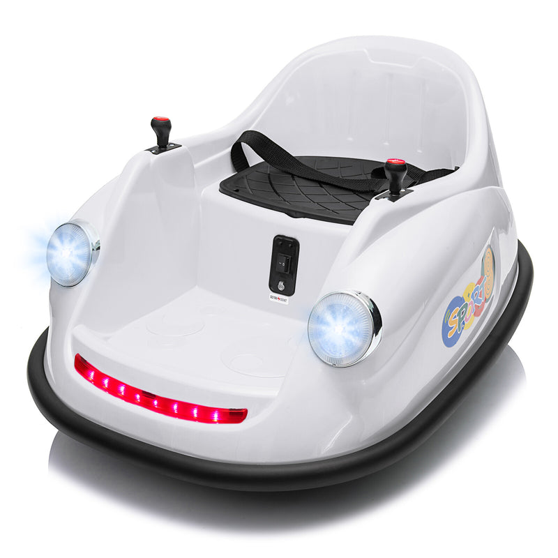 12V Ride On Bumper Car Remote Control 2-Speeds 360° Degree Spin ...