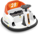 12V Ride On Bumper Car for Toddlers - Orange - Image 1