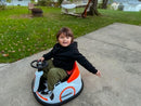 12V Ride On Bumper Car for Toddlers - Orange - Image 4
