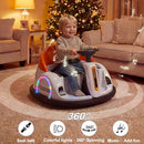 12V Ride On Bumper Car for Toddlers - Orange - Image 6
