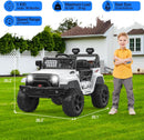 12V Electric Ride-On Truck Toy for Kids with LED Lights and Remote Control Magic Cars 17