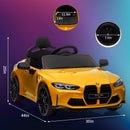 12V Battery-Powered Licensed BMW M4 Ride-On Car with Remote Control for Kids Magic Cars 2