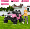 12V Kids Electric Ride-On Truck with LED Lights and Two-Speed Settings Magic Cars 9