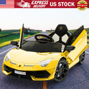 12V Electric Ride-On Car for Kids with LED Lights Licensed Lamborghini Design Magic Cars 0