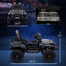 12V Ride-On Car and Truck with 4 Suspension Wheels in Black Magic Cars 1