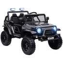 12V Ride-On Car and Truck with 4 Suspension Wheels in Black Magic Cars 2