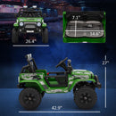 12V Green Ride-On Car and Truck with 4 Suspension Wheels Magic Cars 1