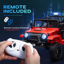 12V Red Ride-On Car and Truck with 4 Suspension Wheels Magic Cars 7