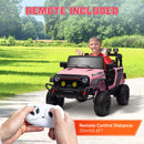 12V Pink Ride-On Car and Truck with Suspension Wheels Magic Cars 7