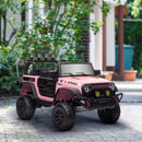12V Pink Ride-On Car and Truck with Suspension Wheels Magic Cars 8
