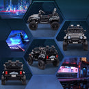 12V Ride-On UTV Truck with 4 Suspension Wheels in Black Magic Cars 10