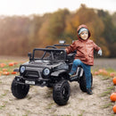 12V Ride-On UTV Truck with 4 Suspension Wheels in Black Magic Cars 1