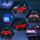 12V Red Ride-On UTV Truck with 4 Suspension Wheels Magic Cars 10