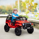 12V Red Ride-On UTV Truck with 4 Suspension Wheels Magic Cars 8