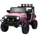 12V Pink Ride-On UTV Car with Bluetooth and 4 Suspension Wheels Magic Cars 3