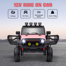 12V Pink Ride-On UTV Car with Bluetooth and 4 Suspension Wheels Magic Cars 4