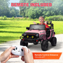 12V Pink Ride-On UTV Car with Bluetooth and 4 Suspension Wheels Magic Cars 7