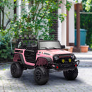 12V Pink Ride-On UTV Car with Bluetooth and 4 Suspension Wheels Magic Cars 8