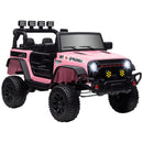 12V Pink Ride-On UTV Car with Bluetooth and 4 Suspension Wheels Magic Cars Variant 0