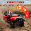 12V Ride-On UTV Car with Bluetooth and 4 Suspension Wheels in Red Magic Cars 6