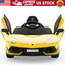 12V Licensed Lamborghini Electric Ride-On Car Toy for Kids with Hydraulic Doors Magic Cars 0
