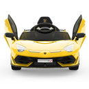 12V Licensed Lamborghini Electric Ride-On Car Toy for Kids with Hydraulic Doors Magic Cars 4