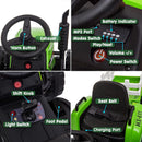 12V Electric Ride-On Tractor with Trailer, LED Lights, and MP3 Player for Kids Magic Cars 8