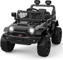 12V Ride-On Truck with Remote Control, 3 Speeds and Spring Suspension, Black Magic Cars 0