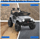 12V Ride-On Truck with Remote Control, 3 Speeds, and Spring Suspension in Gray Magic Cars 4