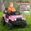 12V Pink Ride-On Truck with Remote Control, 3 Speeds, and Spring Suspension Magic Cars 4