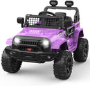 12V Purple Ride-On Truck with Remote Control, 3 Speeds, and Spring Suspension Magic Cars 0