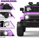 12V Purple Ride-On Truck with Remote Control, 3 Speeds, and Spring Suspension Magic Cars 1