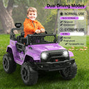 12V Purple Ride-On Truck with Remote Control, 3 Speeds, and Spring Suspension Magic Cars 4