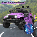 12V Purple Ride-On Truck with Remote Control, 3 Speeds, and Spring Suspension Magic Cars 5